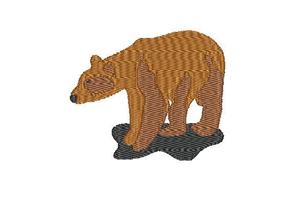 Brown Bear in a Natural Style