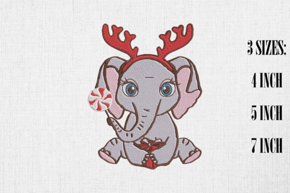 Cute Elephant Happy Christmas Embroidery Review
