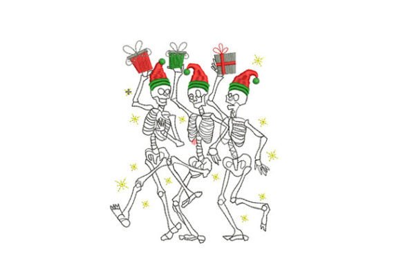 Dancing Skeletons Christmas Embroidery: A Designer’s Review