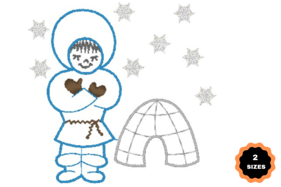 Eskimo: Cozy Embroidery for Handmade Winter Keepsakes