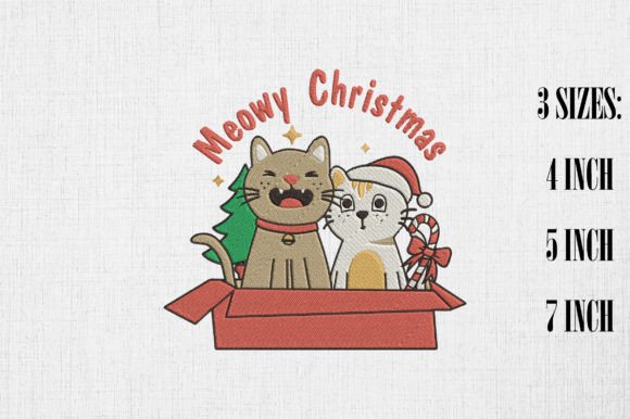 Evaluating Cute Cats in Gift Box Meowy Christmas