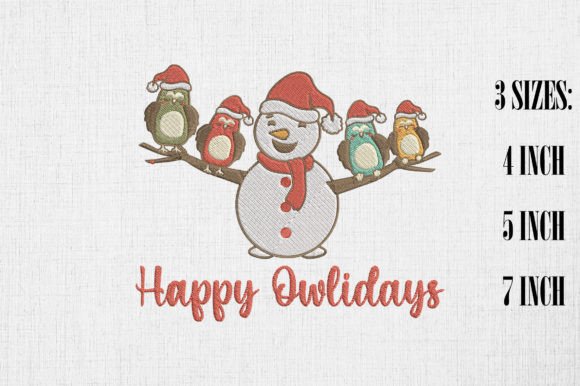 Happy Owlidays Christmas Snowman Owls Review