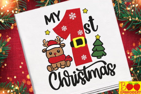 My 1st Christmas and Cute Reindeer: An Embroidery Review