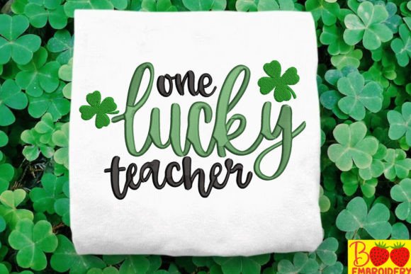 One Lucky Teacher Embroidery Design Review