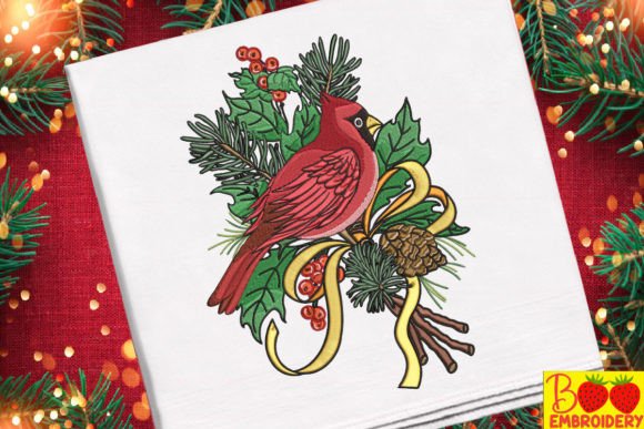 Red Cardinal Bird Christmas: Business Embroidery Review