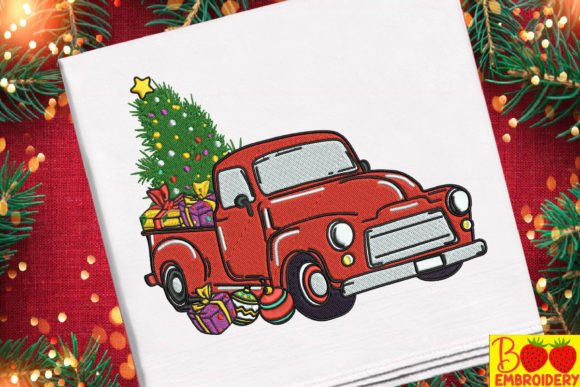 Red Truck Christmas Embroidery: A Designer’s Review