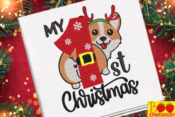 Reviewing My 1st Christmas and Funny Corgi for Boutique Sweatshirts